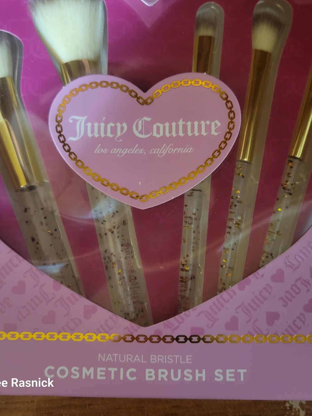 Juicy couture Cosmetic Brush set. New
